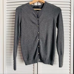 Zara Knit Cardigan With Pearls Size S